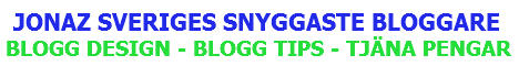 JONAS SVERIGES SNYGGASTE BLOGGARE
